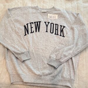 Reflex Gray New York Crewneck Sweater